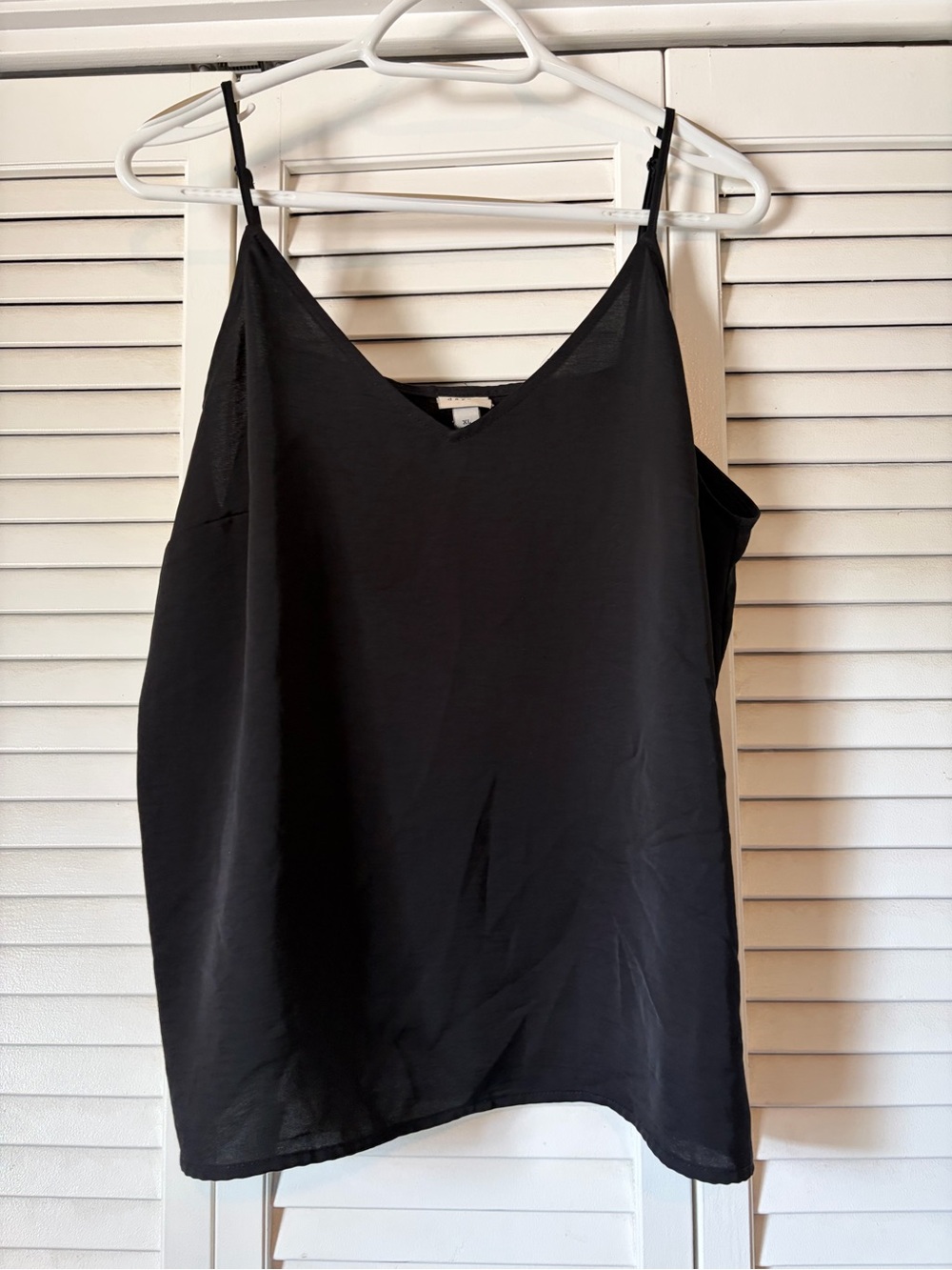 a new day Black V-Neck Satin Cami